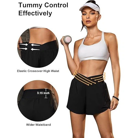 high waist athletic shorts 1