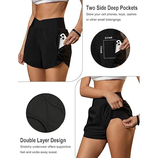 high waist athletic shorts 2